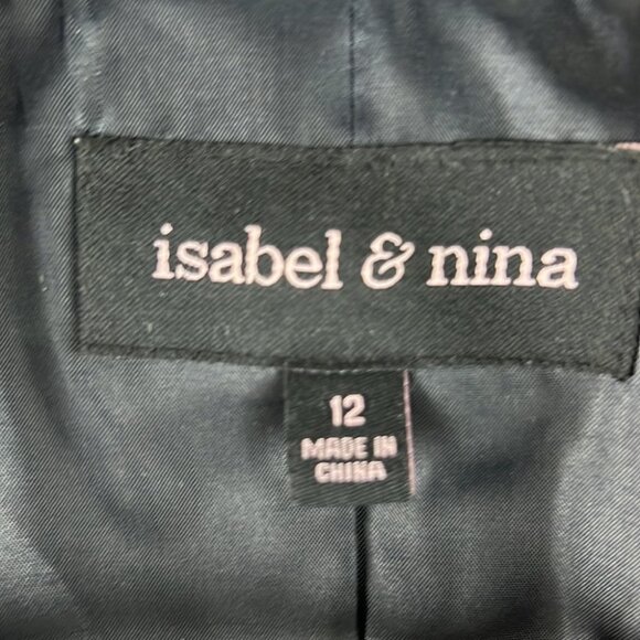 Isabel & Nina  Multi Colour Belted Button up Coat - Picture 5 of 15